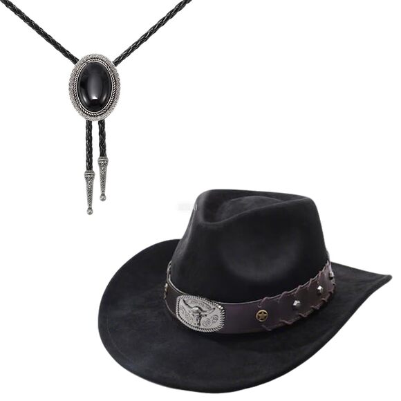 1667 Cowboy Cowgirl Hats + Bolo